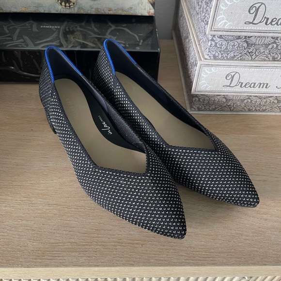 NEW Rothy’s The High Point In Love Insole Star Studded Heels Shoes Women’s